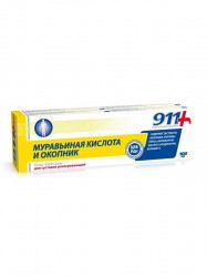 Гель-бальзам для суставов 911 Ваша служба спасения Муравьиная кислота и окопник 100 мл