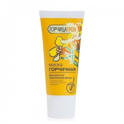 Маска для волос Горчицатрон горчичная для роста и укрепления волос с гиалуроновой кислотой и маслом макадамии 200 мл