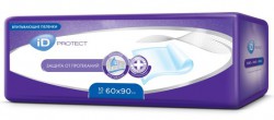 Пеленки одноразовые, ID Protect (АйДи Протект) р. 60смх90см 10 шт впитывающие