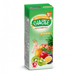 Сок для детей Маленькое счастье мультифрукт с 8 мес 200 мл