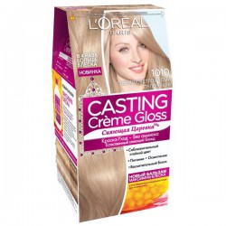 Краска для волос L'Oreal Кастинг крем глосс 160 мл Т1010 светло - светло-русый пепельный