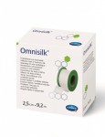 Лейкопластырь фиксирующий, Omnisilk (Омнисилк) р. 2.5смх9.2м №1 арт. 900576 из искусственного шелка гипоаллергенный белый