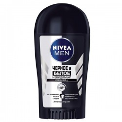 Дезодорант-антиперспирант для мужчин, Nivea (Нивея) 40 мл арт. 82247 невидимый для черного и белого стик