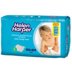 Пеленки впитывающие детские 5 шт. Helen Harper р. 60смх60см